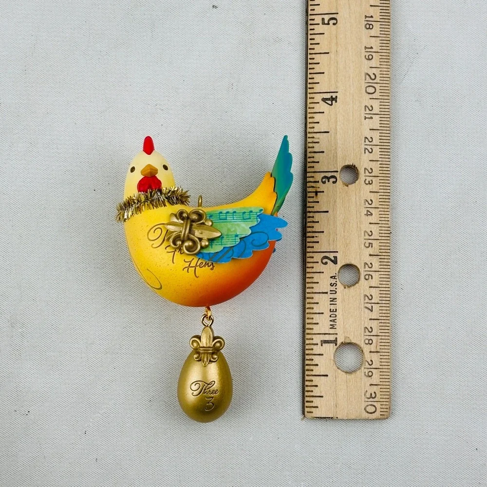 Hallmark Twelve Days of‎ Christmas Three French Hens Keepsake Ornament 2013